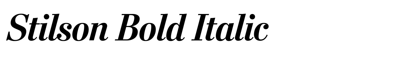 Stilson Bold Italic